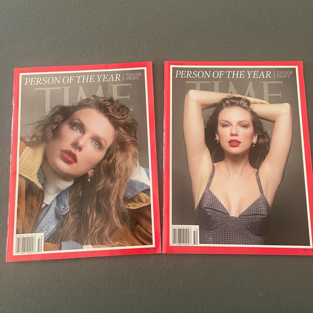 Taylor Swift Time Magazine 2 covers  NEW never opened